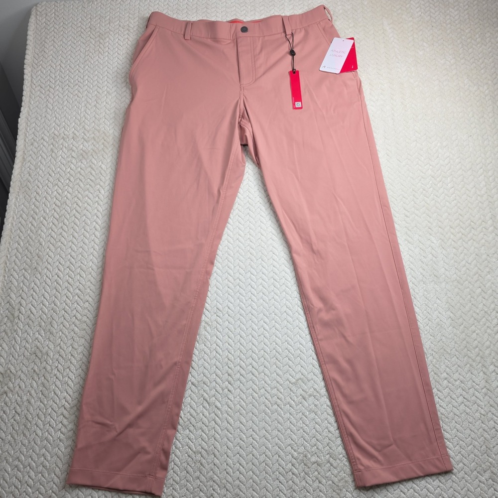 Redvanly Bradley Trouser Dusty Pink XL Mens Golf Pants 32 Inseam